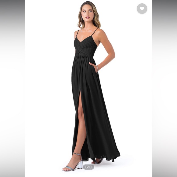 Azazie black bridesmaid dress - Picture 3 of 3